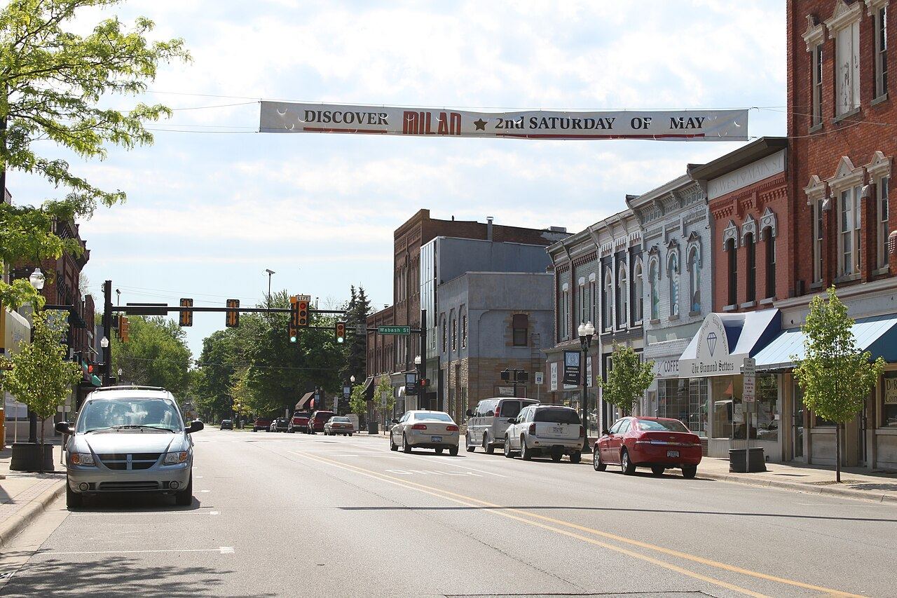 Downtown Milan in Milan, Michigan